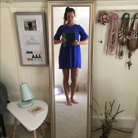 Royal blue stretchy dress - Picture 4 of 5